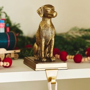 Anthropologie Animal Icon Dog Stocking Holder, Retriever NWT